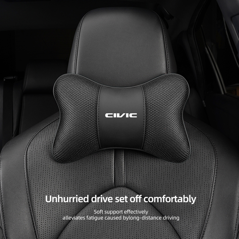 Car Accessories For Winter - Für Honda Civic Eisseide Atmungsaktives Auto-Kopfstützenkissen