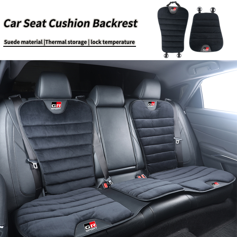 Car Accessories For Winter - Auto Velours Sitzkissen Winter Warme Rückenlehne