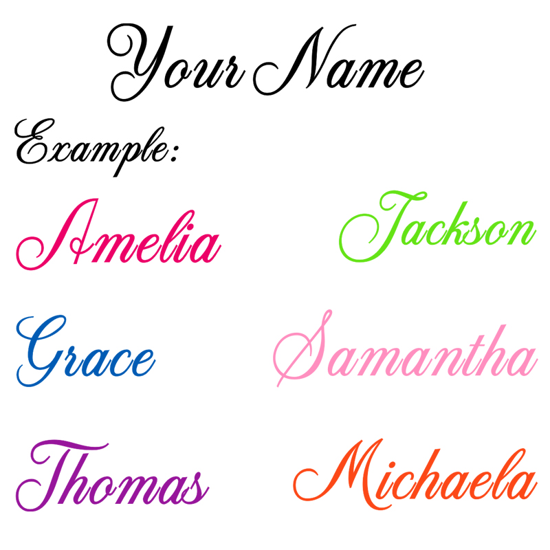 Car Accessories Name - Personalisierter Namens-Vinyl-Aufkleber für Wand, Auto/Türfenster, individueller
