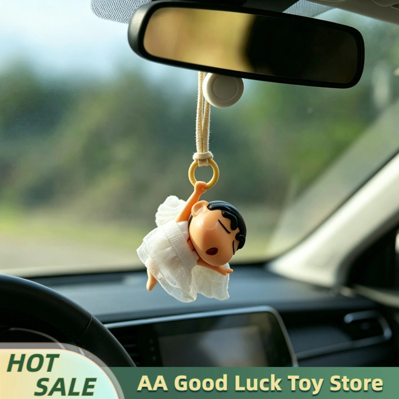 Car Accessories For Interior - Crayon Shin-Chan Engel-Ballett Mini-Auto-Rückspiegelanhänger Kreative Auto-Innendekoration