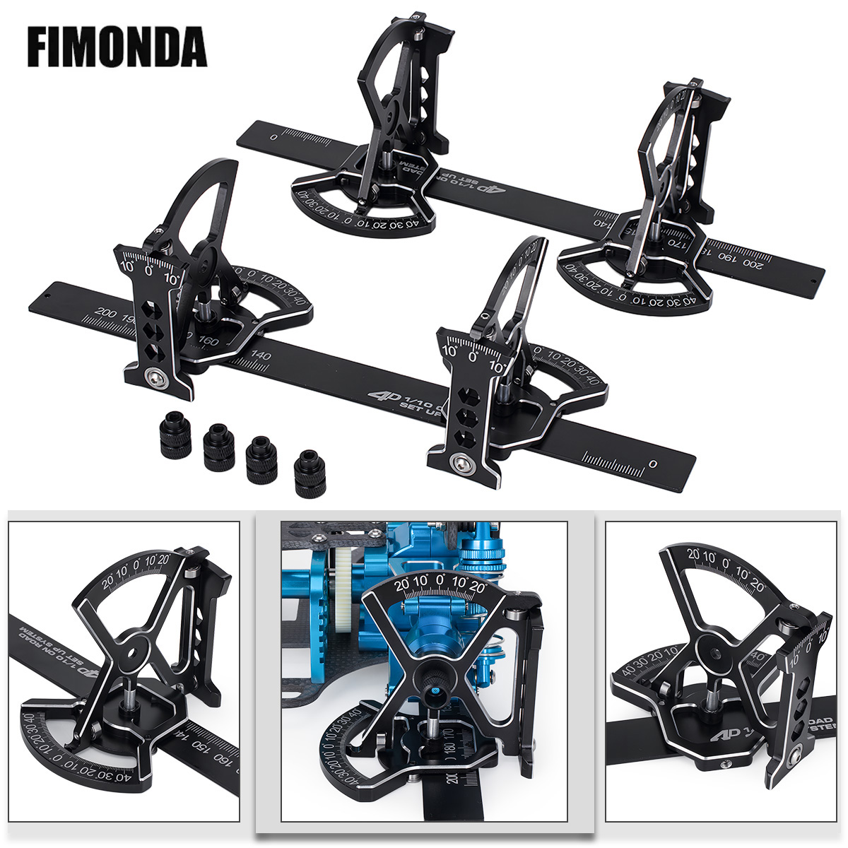Car Accessories Online - 1/10 On-Road Aluminium 4D SET-UP System