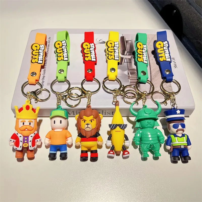 Car Accessories Xmas Gifts - Game Stumble Guys Schlüsselanhänger, niedliche Bananenfigur,