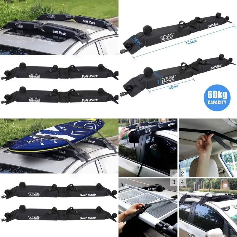 Dachträger Gepolsterte Faltbar – Car Roof Rack Cross Bar Bewertung und Preis