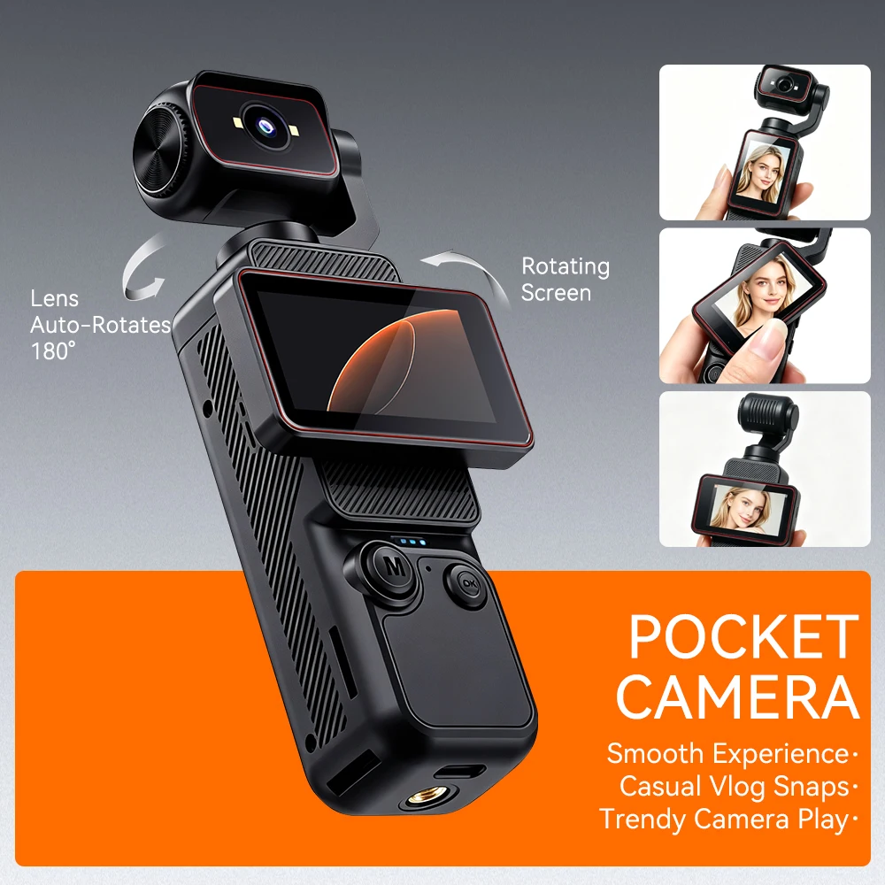 2K Pocket-Handheld-Vlog-Kamera – Car Accessories Online Bewertung und Preis