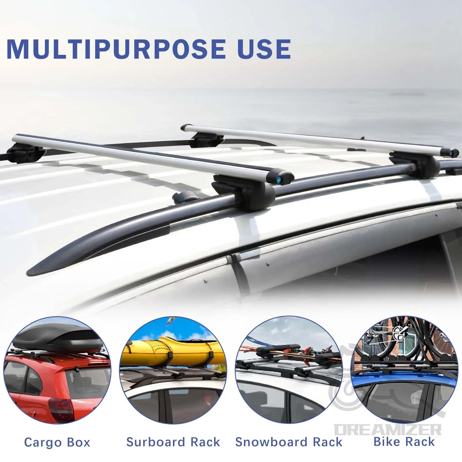 48-Zoll-Aluminium-Dachträger-Q – Car Roof Rack Cross Bar Bewertung und Preis