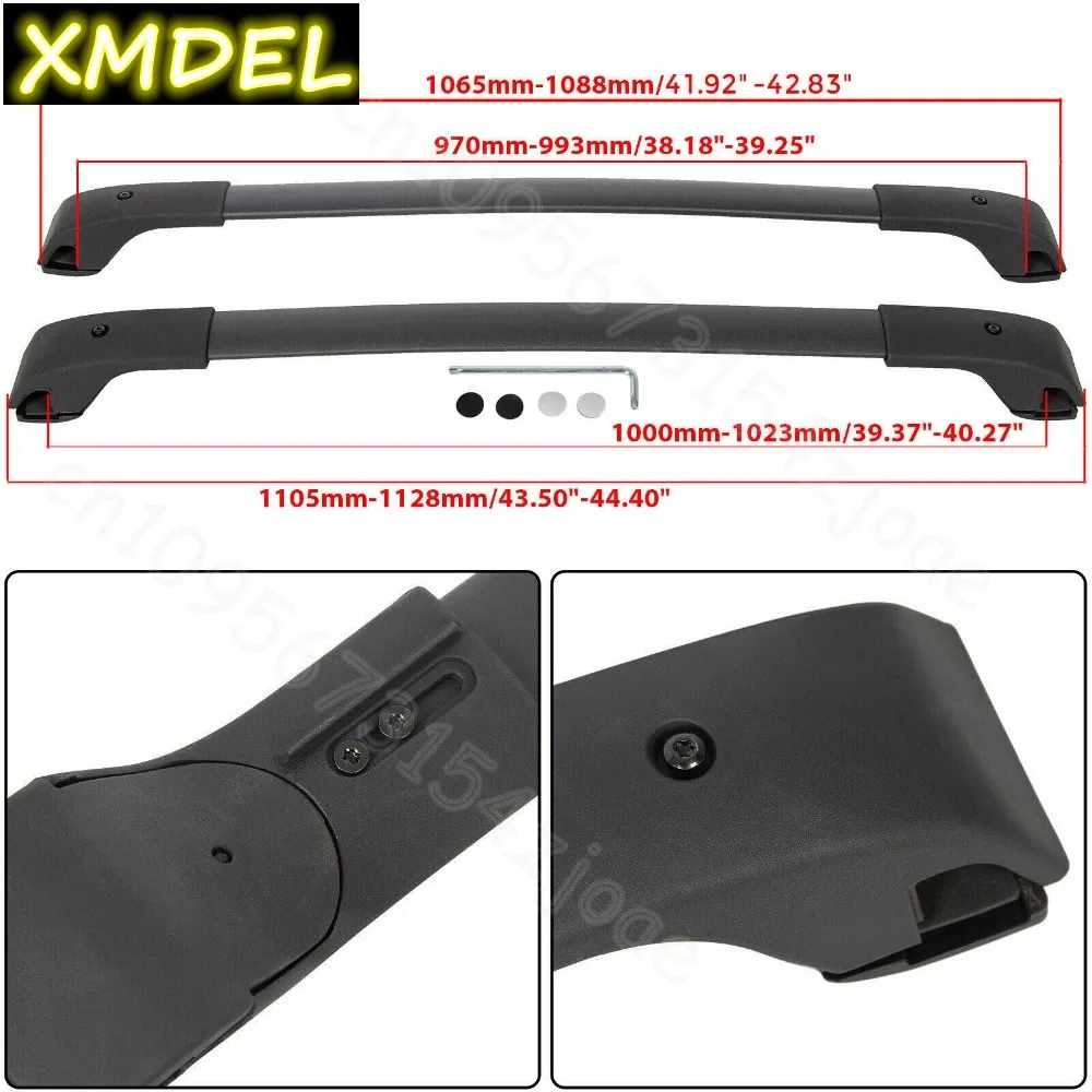 Auto Styling 2 stücke Schwarz  – Car Roof Rack Cross Bar Bewertung und Preis