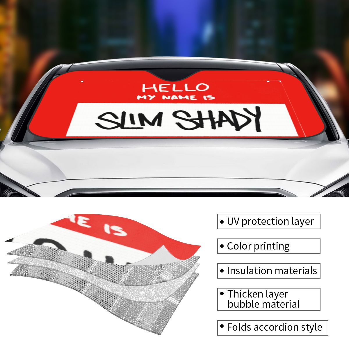 Hello My Name Is Slim Shady Em – Car Accessories Name Bewertung und Preis