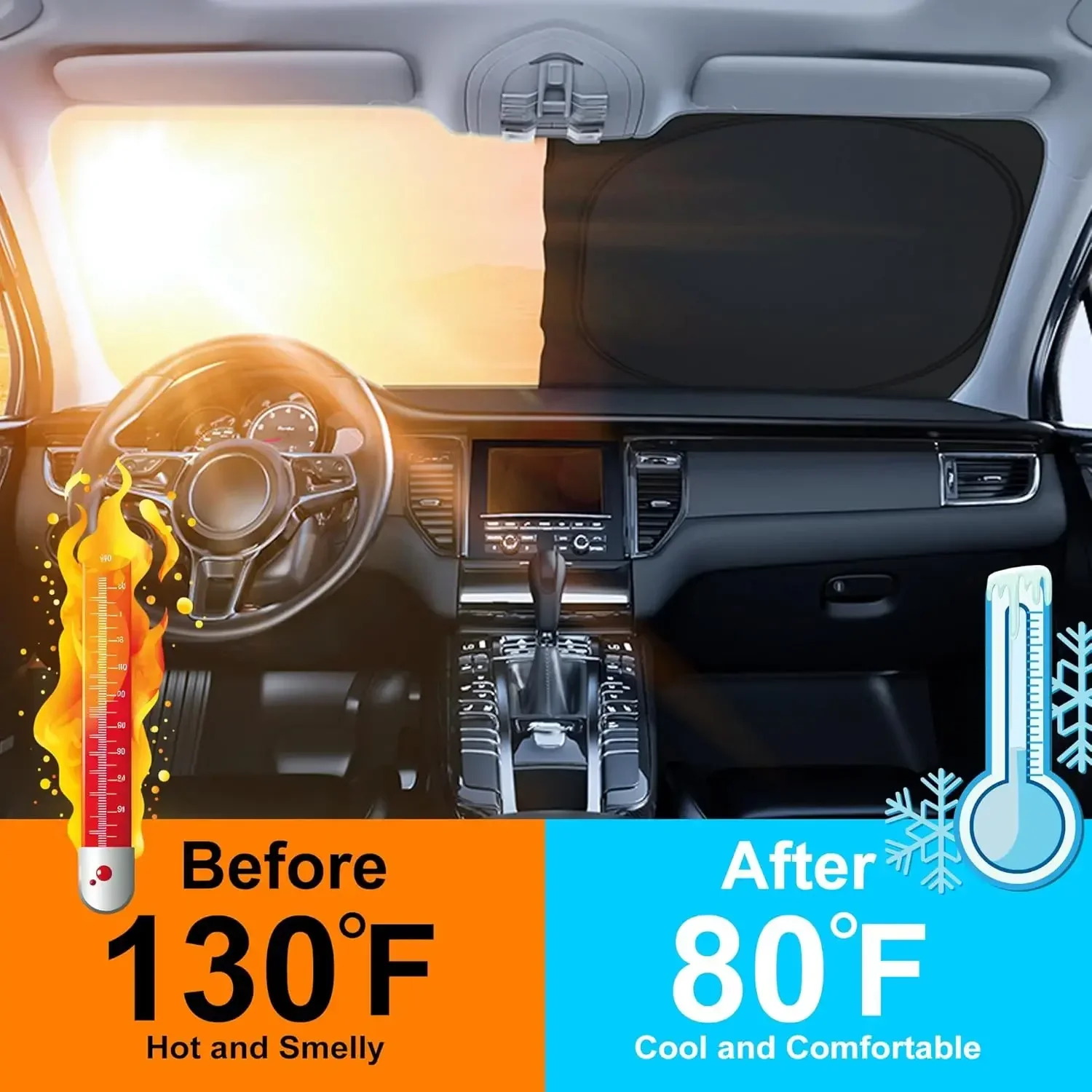 Auto-Sonnenschutz für die Fron – Car Accessories For Interior Bewertung und Preis